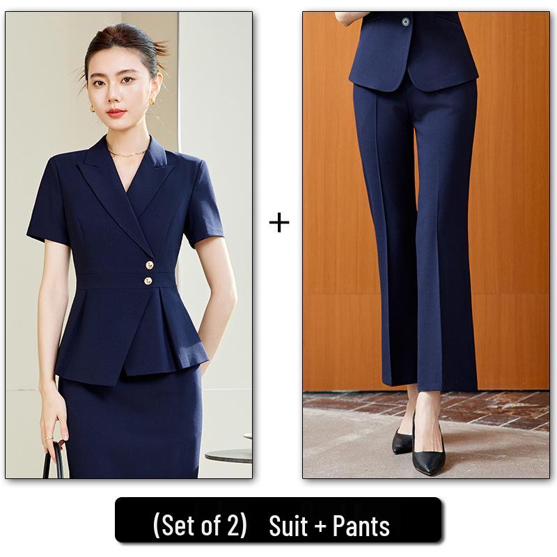Women's Professional Two-Piece Workwear Suit for Medical, Aesthetics, Salon, Hotel, Jewelry Store & More