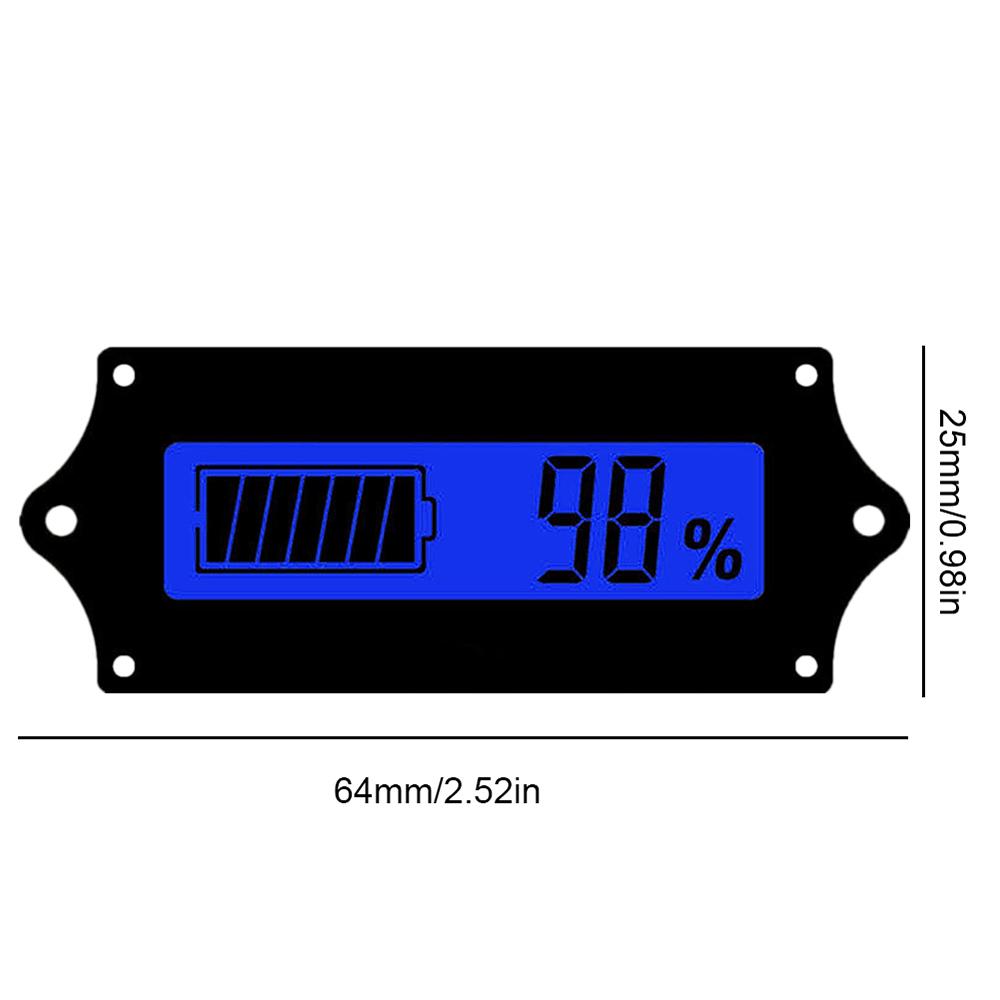 12V 24V 36V 48V LCD Lithium Li-ion Acid Lead lifePo4 Battery Voltage Capacity Indicator Display Tester Power Display Tester