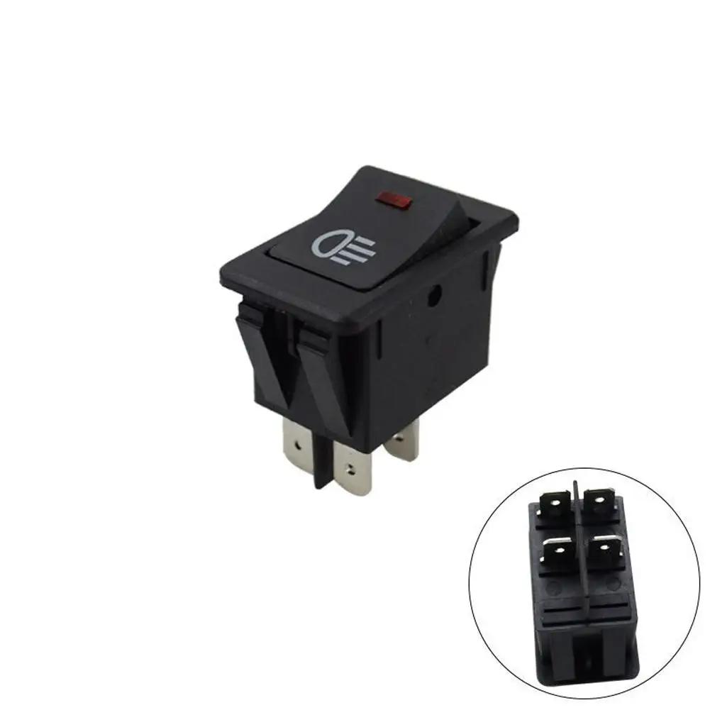 Car Light Rocker Switch ON-OFF Fog Lamp Switch 2 Position Refitting Auto Button 12V Pins Interior LED Switch Accessories 35 A0P8