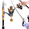 Spinning Fishing Rod and Reel Combos 1.8m/2.1m Carbon Fiber with Fishing Reel for Sea Saltwater