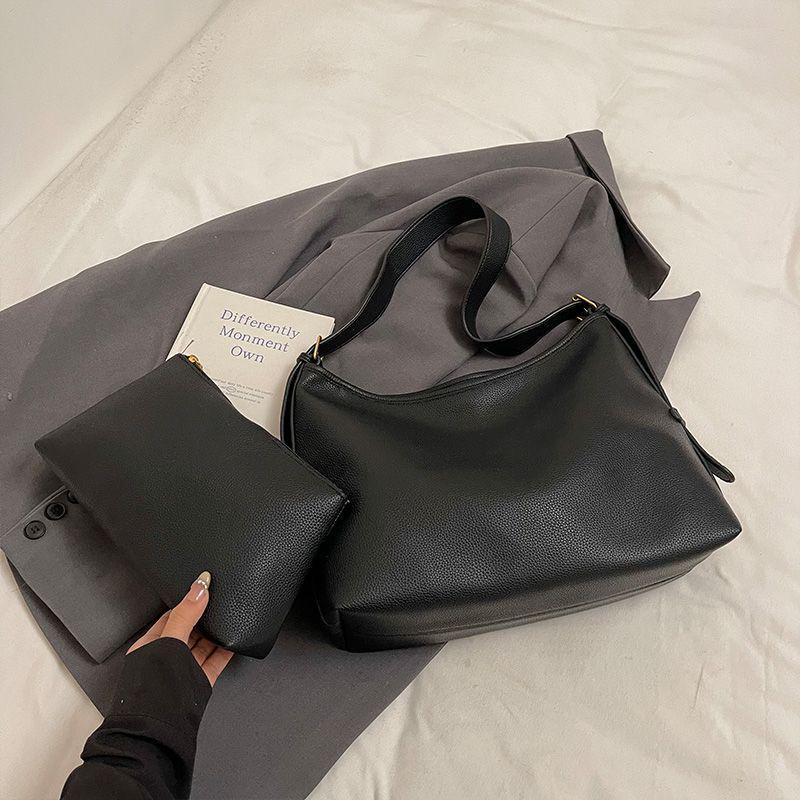 

Сумка кроссбоди из мягкой кожи для мамы и дочки - 2025 Простая, универсальная, вместительная сумка через плечо/подмышку для женщин