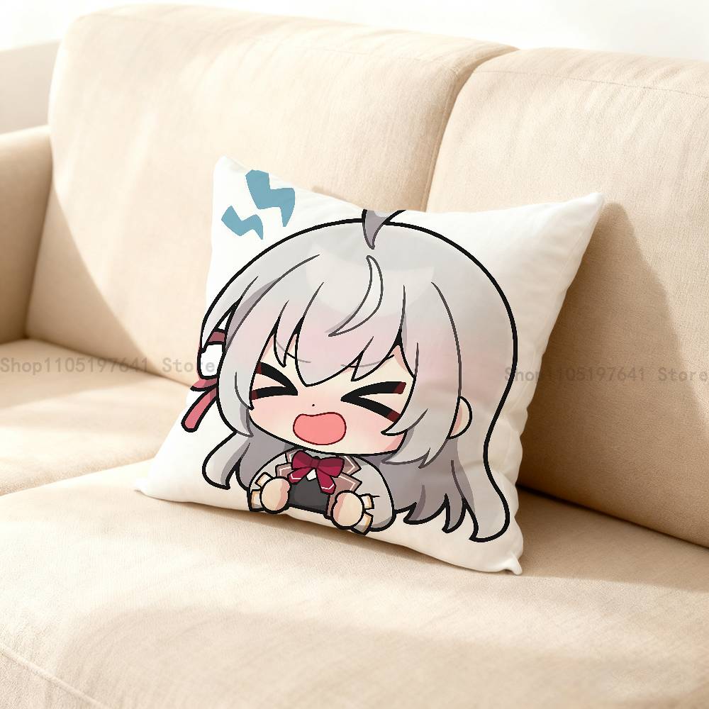 Anime Cute Alya R-Roshidere Pillow Case For Sofa Decor Car Office Room Printing Cushion Cover Decorations And Protector