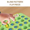 Multiplayer Animal/Fruit Theme Board Game Toy for Kids with Flip Chess for Family Gathering Classroom Activity Supply