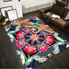 Colorful Oriental Pattern Carpet with Crane and Floral Design Suitable for Use As an Anti-slip for Living Room Bedroom Sofas