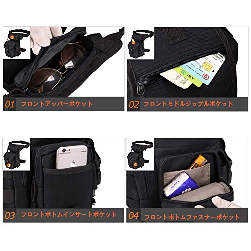 Forbestly Tactical Leg Bag, Military, Sports, Outdoor, Waterproof, Work Pouch, Multifunctional Leg Pouch, Climbing Pouch, Wear-Resistant, Bicycle Bag,