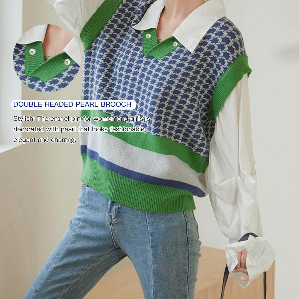 Perlové brože, módní smaltované špendlíky, estetické šperky, šály, klopové dekorace, valentýnské dámské doplňky, perly pro řemesla