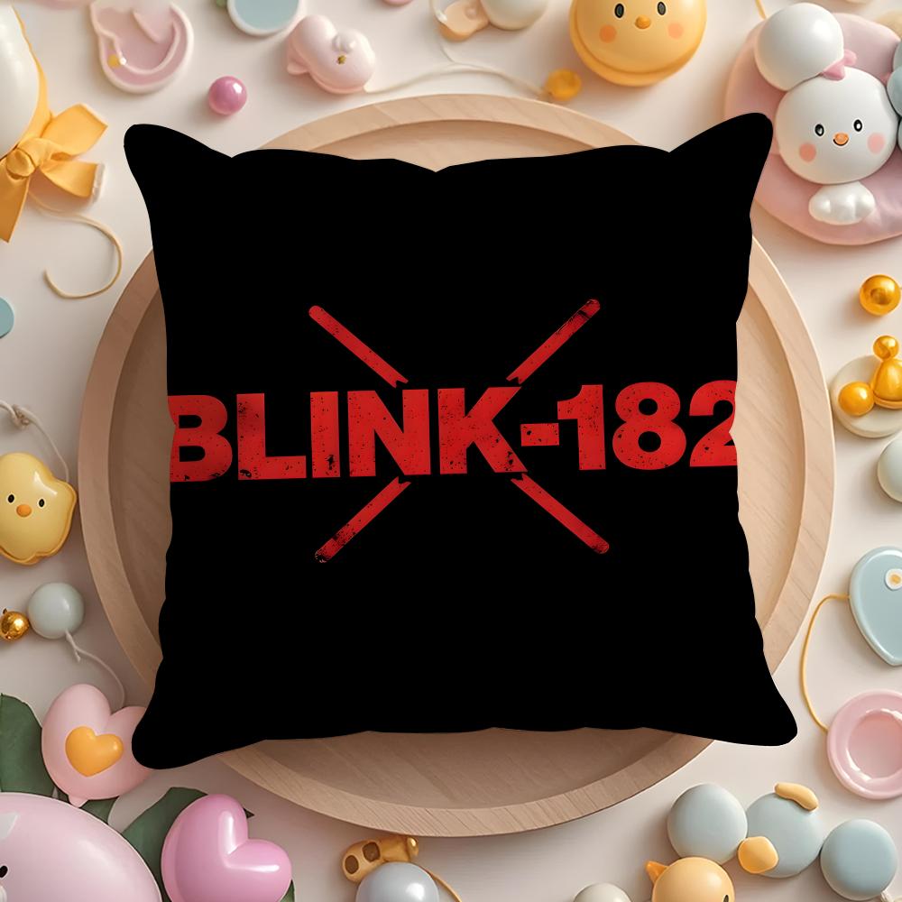 B-Blink-182 band Cushion Cover Home & Car Multi-Scene Pillow Cover - Reversible, Soft & Durable for Daily Use