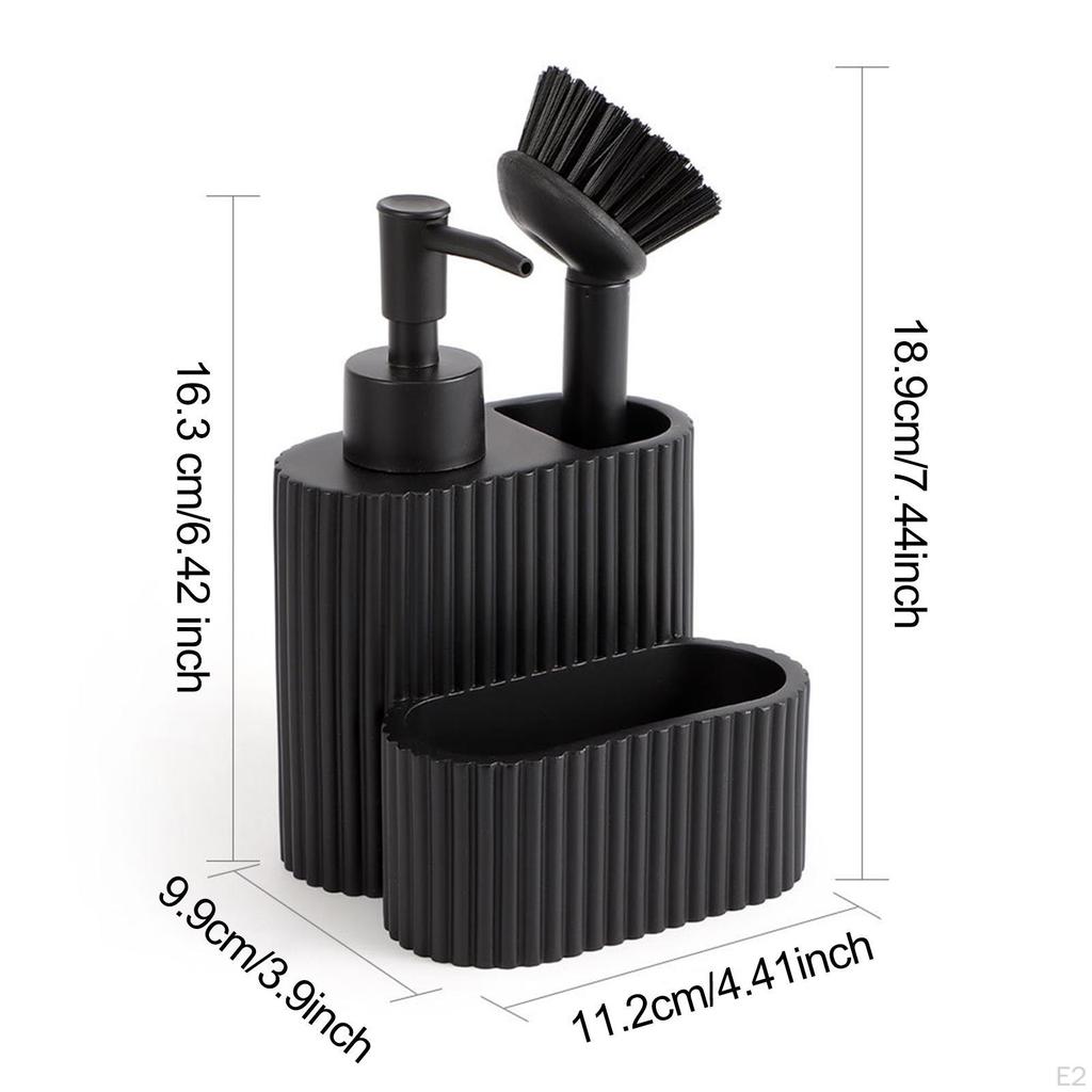 Dozownik płynu do naczyń 3 w 1 Organizer na blat Łatwy w użyciu Wielofunkcyjny Trwałość Praktyczny