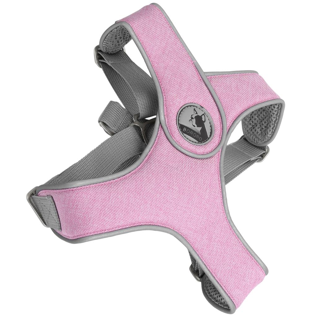 Pet Leash Vest Reflective Harness Adjustable Breathable Cat Dog Outdoor Walking StrapPink XS
