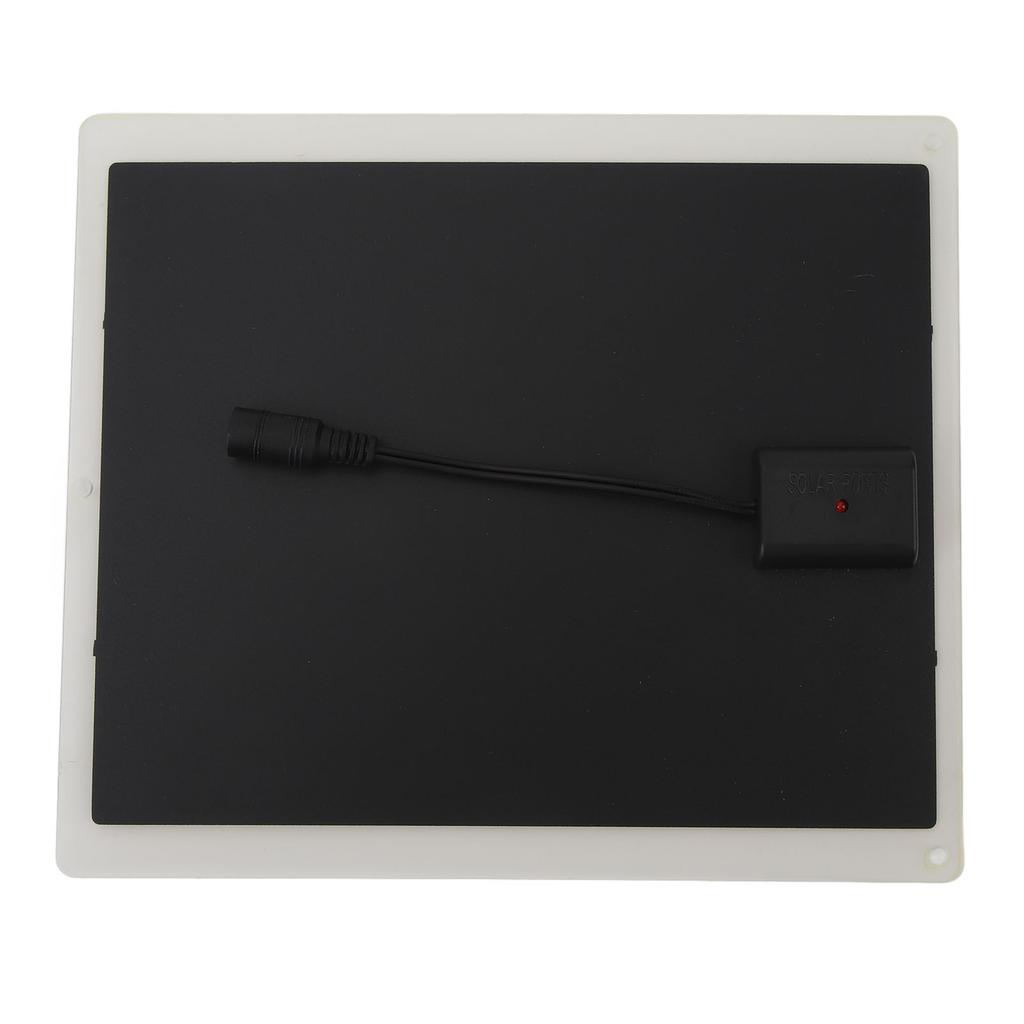 Solar Panel Fan 10W Exhaust Fan Dual Layer Metal Shell Coated Panel Long Cable Vent Fan for Greenhouse Coops RVs Pet House