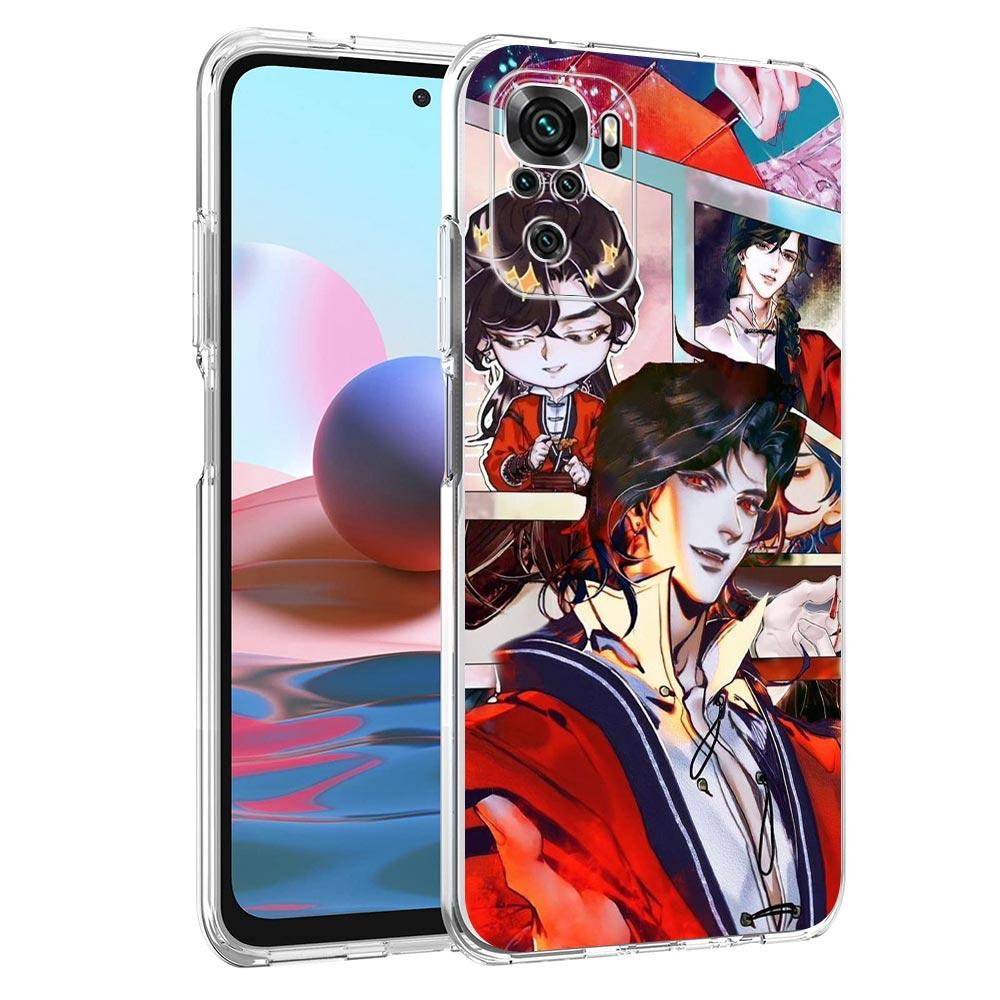 Heaven Official's Blessing Chinese Clear Phone Case For Xiaomi Redmi Note 12 5G 9S 9 8 10 11 Pro+ 9T 8T 10C 9C 9A 7 Pro Cover