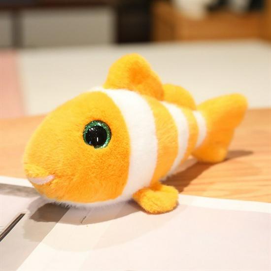 Marine Animal Plush Toys: Crab, Shark, Clownfish, Octopus - Aquarium Souvenirs & Claw Machine Prizes