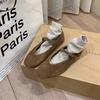 Fashion 2025 Autumn Fashion Flat Ballet Shoes Women Shallow Ballet Leather Round Toe Female Ballerina Soft Moccasin Mary Janes Shoes