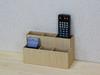 TATSU-CRAFT Bosk Basque Remote Control Stand, S NA, Natural, Stylish, Multi-functional Remote Control Storage Rack, Wood Grain Finish, Slim, Cute,