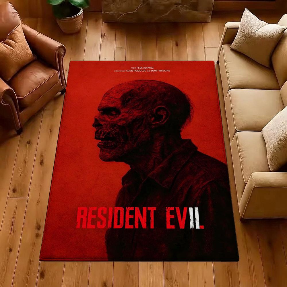 Resident Evil Death Island Rectangular Rug Thick Nonslip Carpet For Kids Bedroom Play Area Home Decor Memorial Gift