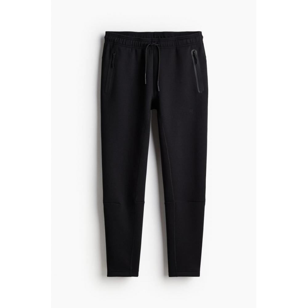 H M dryMove Tapered Sports Jogger Pants Black