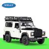 Welly 1/24 Defender Modelo de Vehículos Todoterreno de Aleación Diecasts Metal Coche de Juguete Modelo Simulación Colección Regalos para Niños