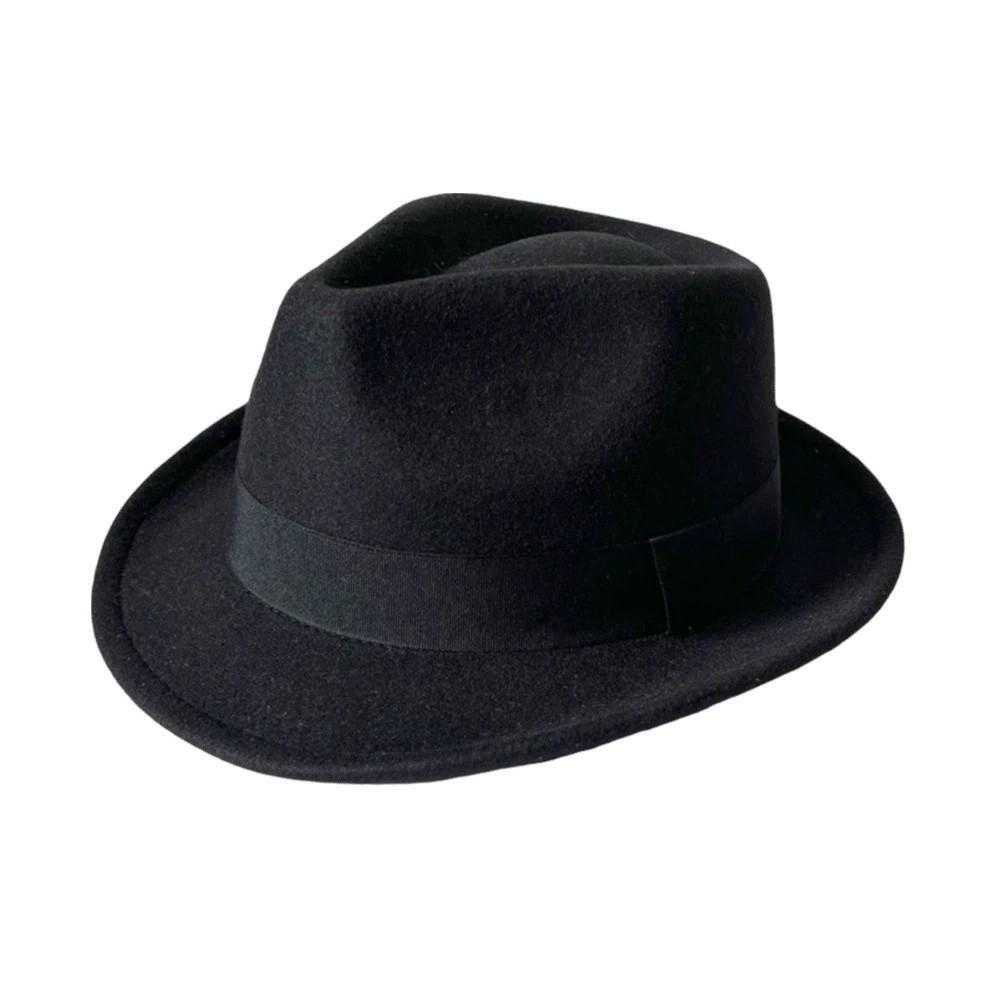 Cappello Fedora Classico Cappello Vintage in Feltro di Lana Cappello da Gentleman Berretto Trilby Uomo / Donna