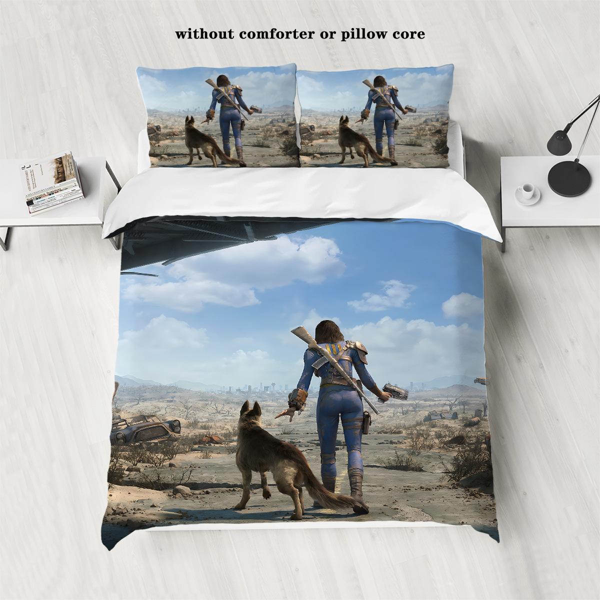 

Three-Piece Czech Wolfdog Bedding Digital Printing 90G Abraded Cloth Sheet Sheet Sheet Sheet 135x200cm