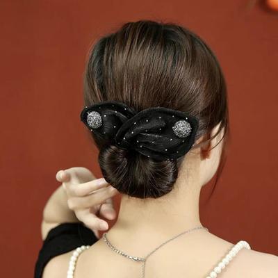 2Pcs Ball Hair Clip Bun Maker Hair Roller Curler Deft Bun Twister Shaper Long Hair Easy Fast Snap Roll Tool Lazy Women Hair Styling Accessories