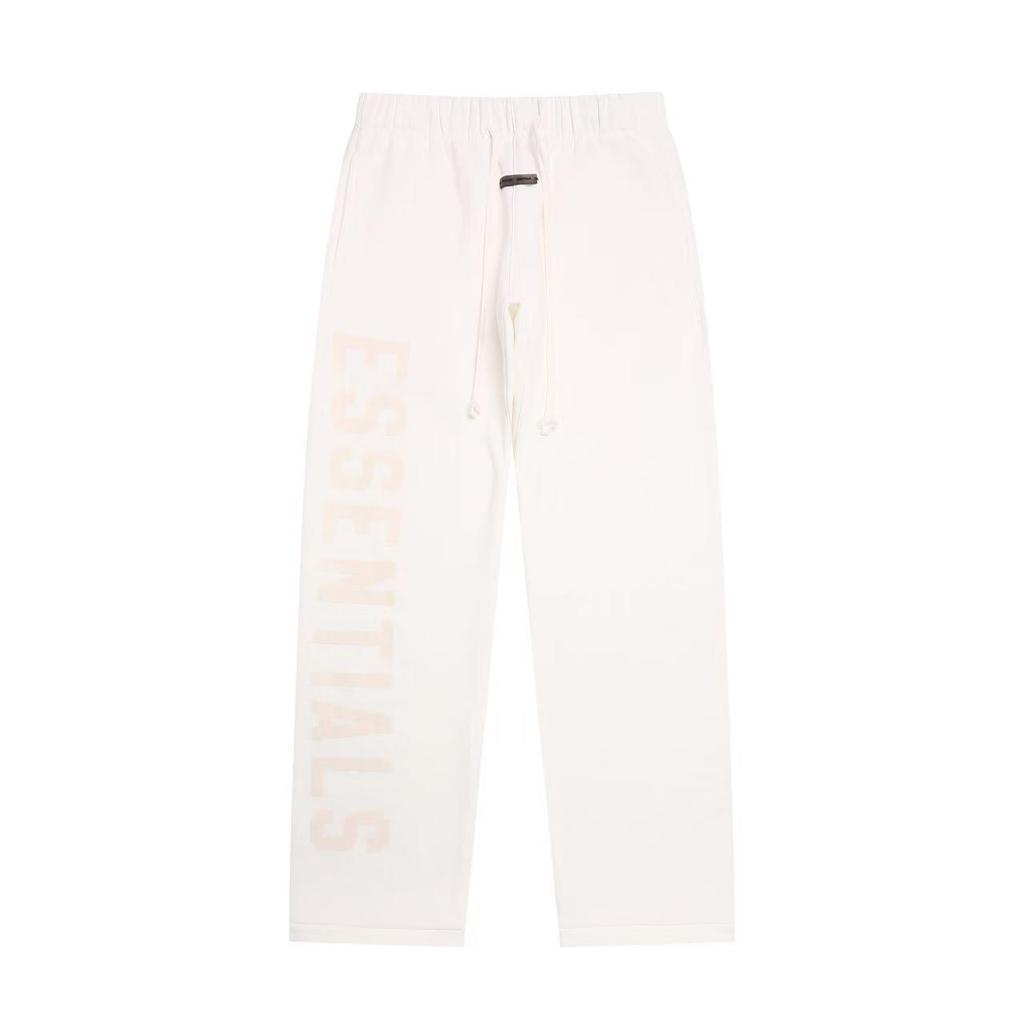 Pantaloni de trening unisex ESSENTIALS la modă cu imprimeu cu litere - Pantaloni lungi casual largi Streetwear