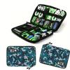 Durable Nylon Travel Tech Organizer Bag Portable Electronics Accessories Case for Cables, Phones, Earphones  High-Capacity