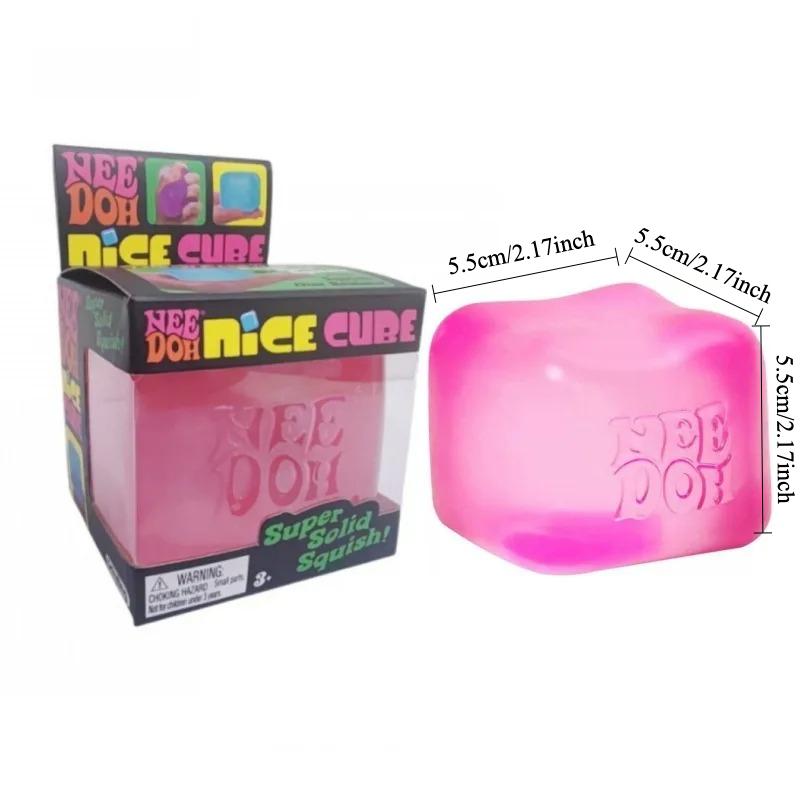 

Schylling Needoh Nice Cube Stress Relief Toy | Super Solid Squish Sensory Fidget | Slow Rising Ice Cube Anxiety Relief