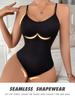 Super Sale V-hals Spaghetti Strap Bodysuit Compression BodySuits Åpent skritt Shapewear Slanking Body Shaper glatt ut