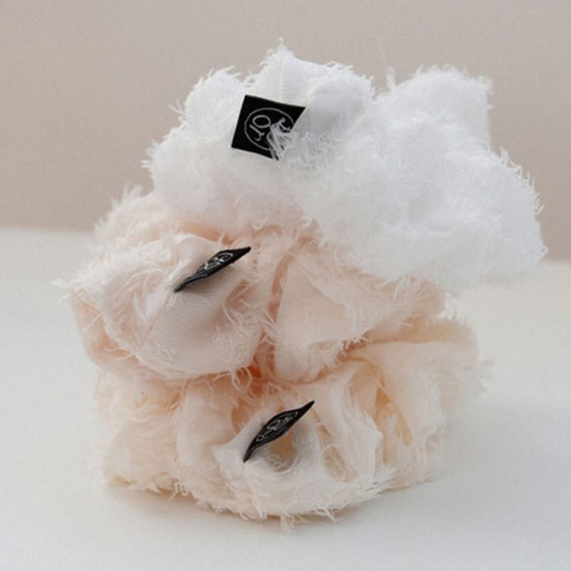 For Lace Flower Scrunchie_Cream