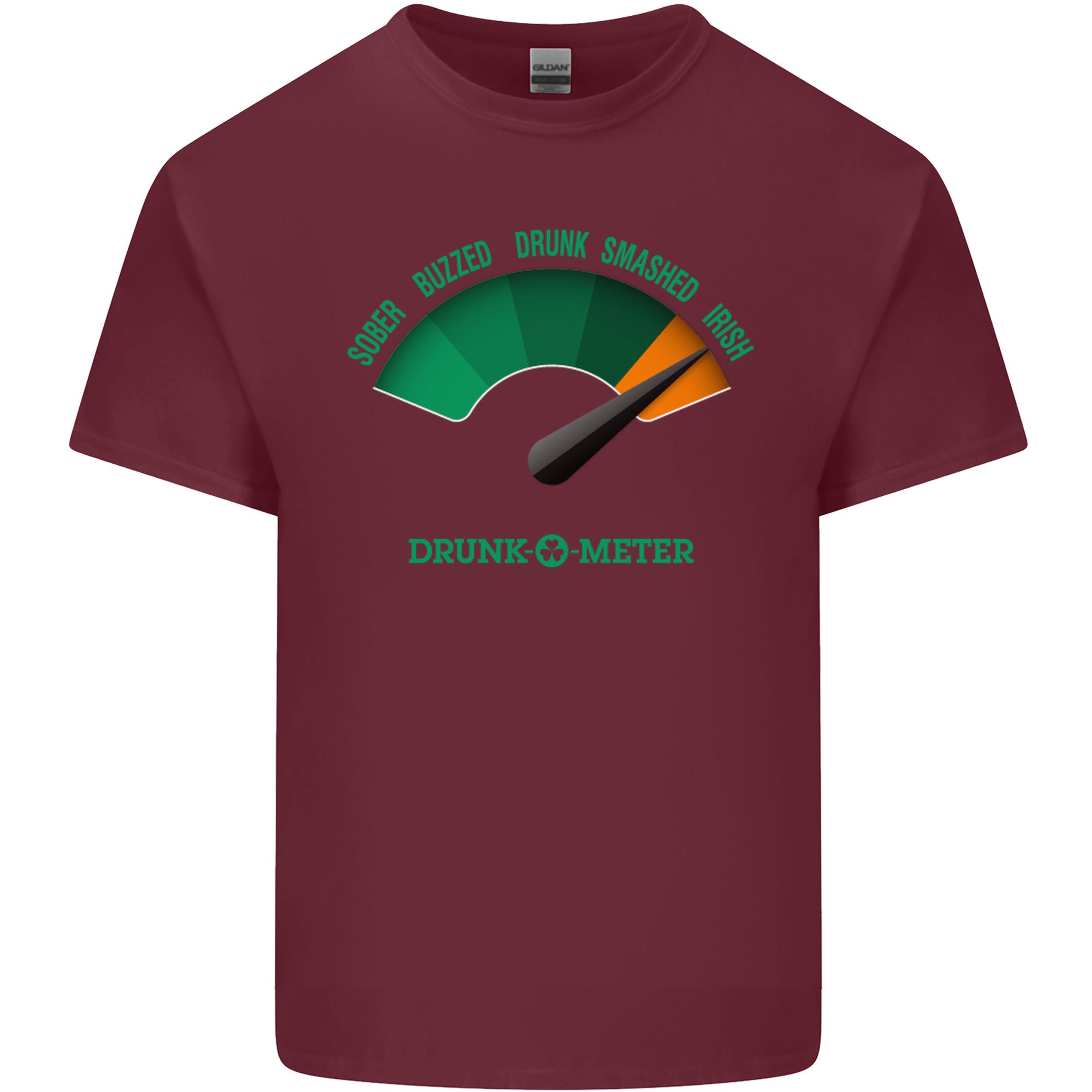 St Patricks Day Drunkometer Funny Beer Unisexs Light Cotton TShirt S