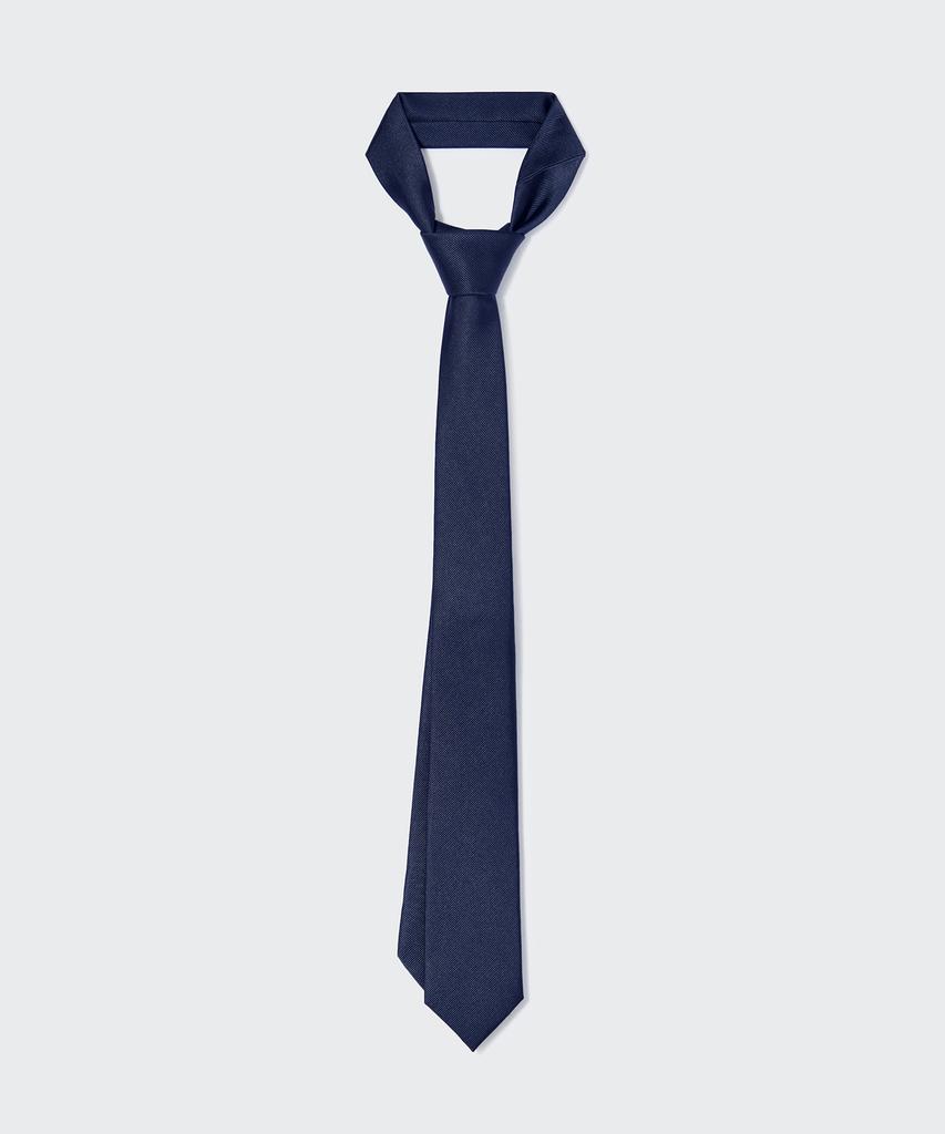 MUSINSA STANDARD Silk Narrow Solid Tie [Navy]