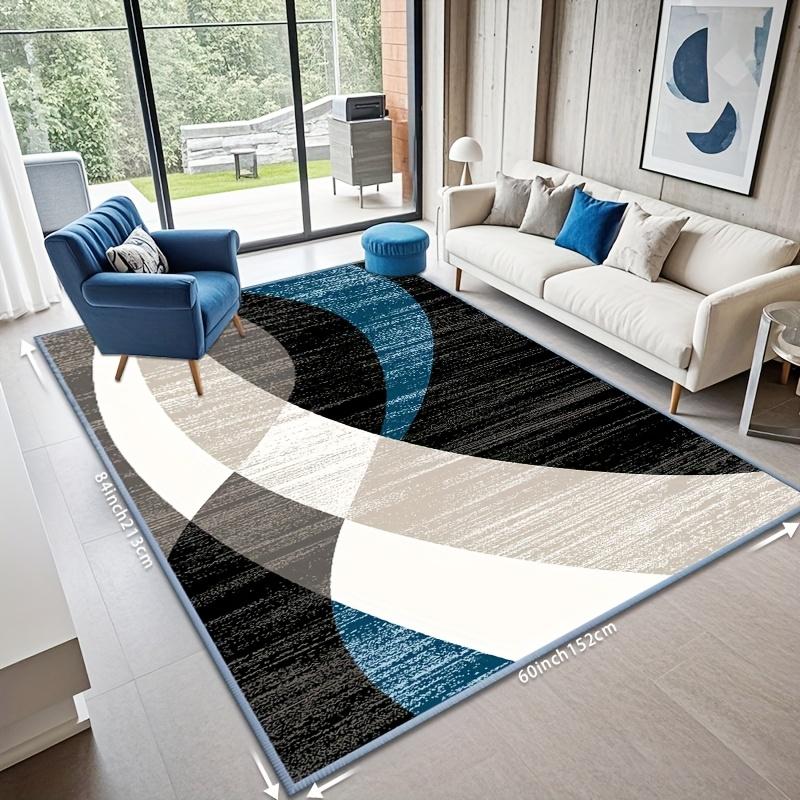 Large Area Mat Non Slip Backing Beige Brown Luxury Floor Mat for Living Room Kitchen Bathroom Entryway Machine Washable