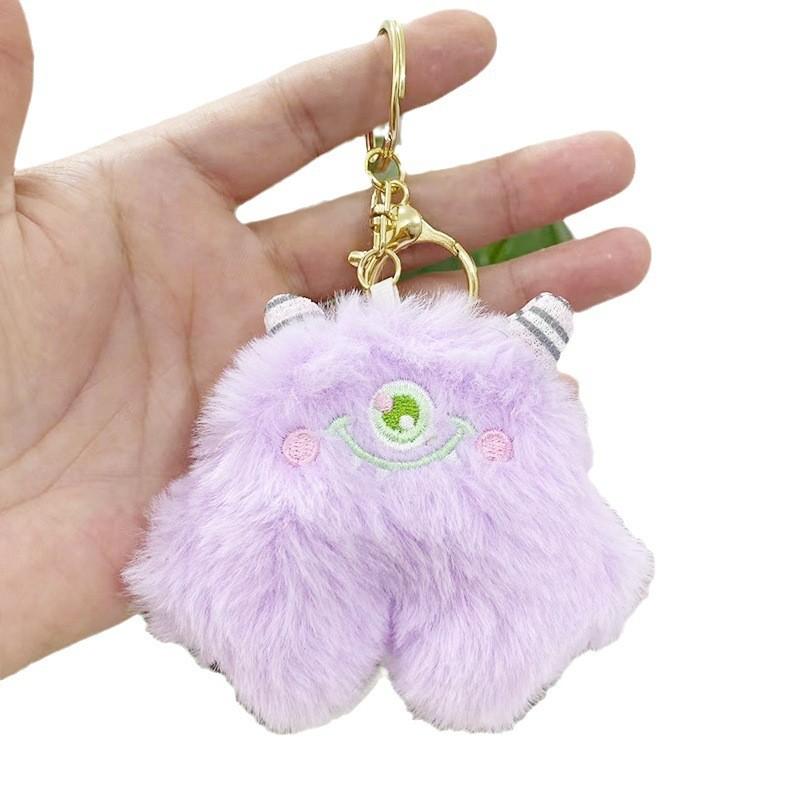 Cotton Pp Soft Filled Monster Keychain Doll Plush Toy In Various Colors For Gifts