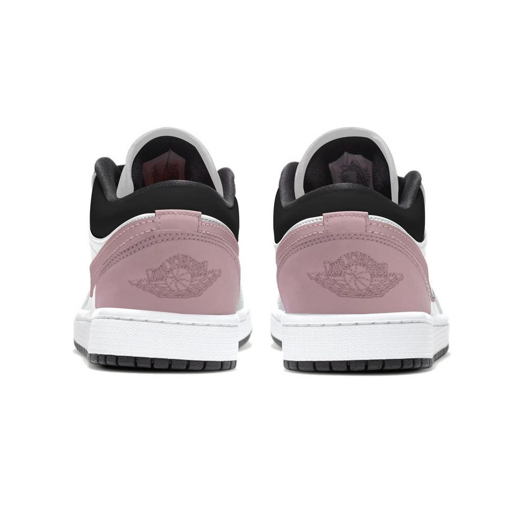 Jordan Air Jordan 1 Abrasion Resistant Low Top Skateboard Shoes Unisex Pink 553558-165(Team963-)