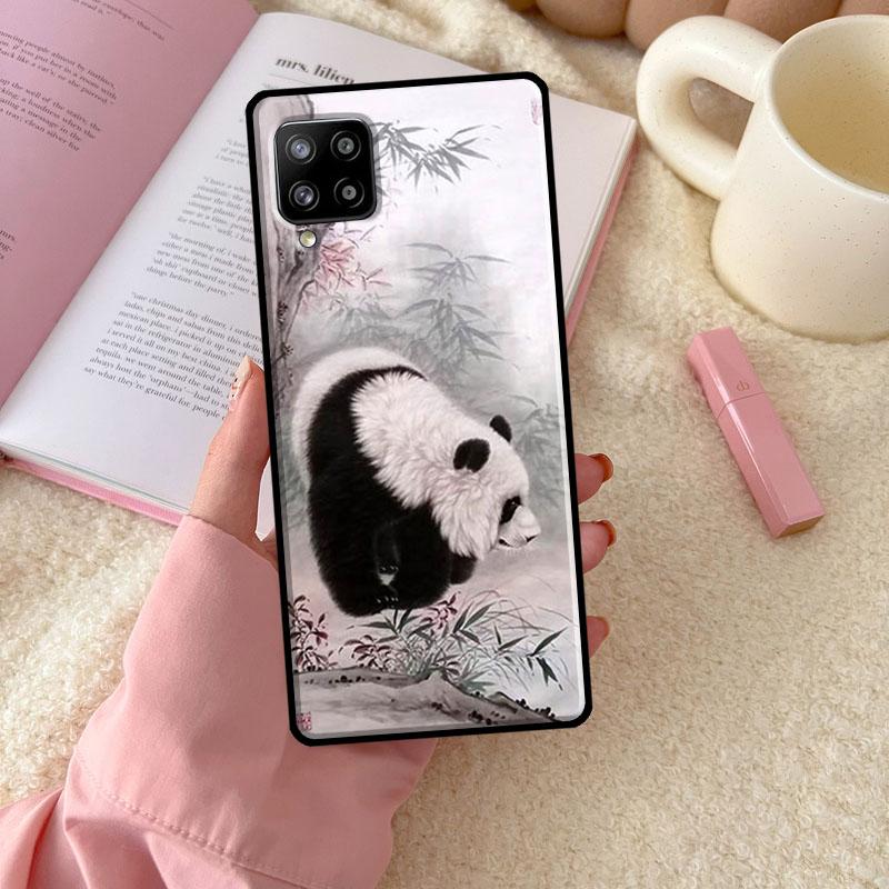Chinese Bear Panda For Samsung Galaxy A55 A35 A15 A32 A12 A22 A52 A54 A34 A14 A56 A36 A26 A16 A13 A53 A06 Case