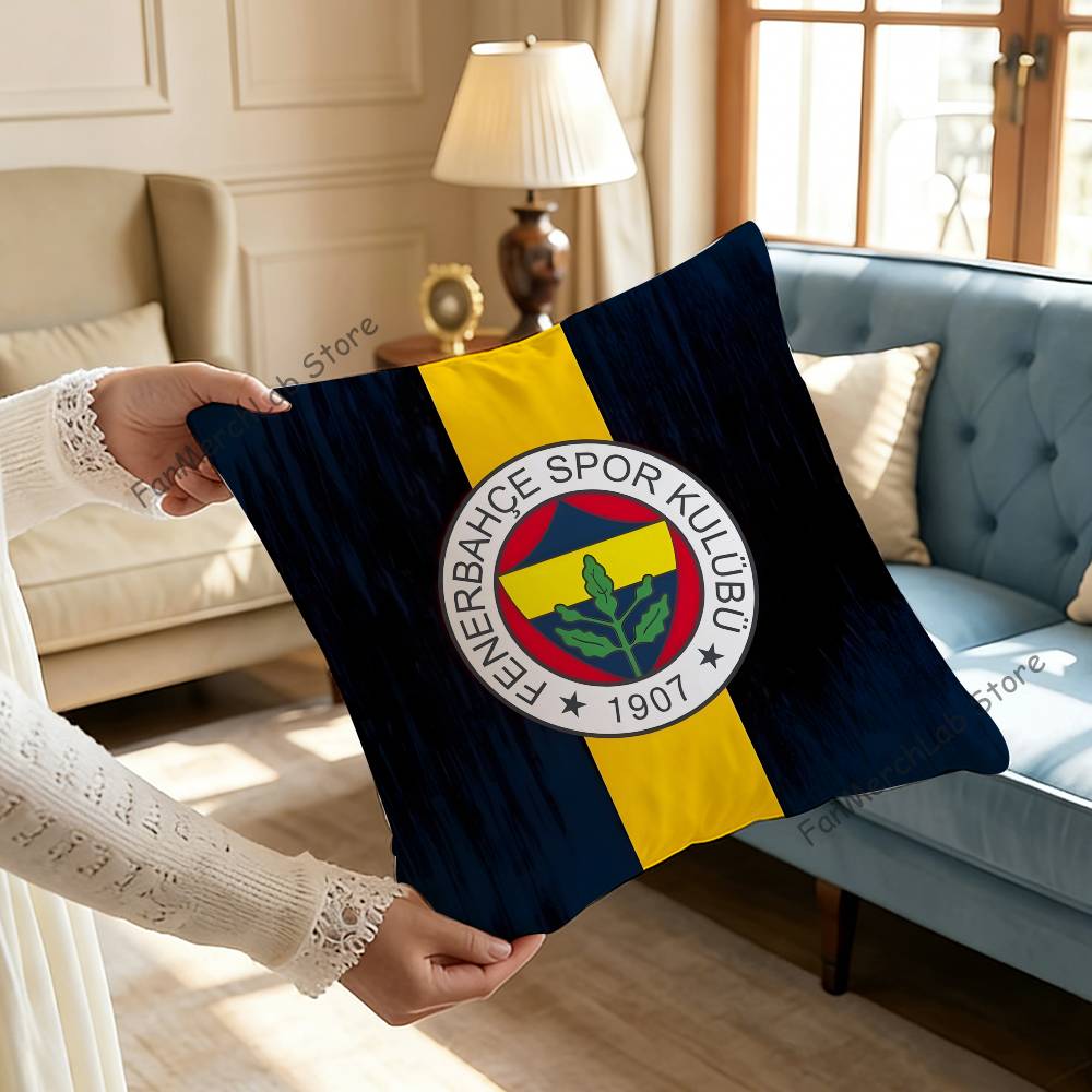 Turkey FFenerbahceSE Pillow Case Ultra Soft Skin Friendly Fabric Cloud Like Comfort  Concealed Zipper