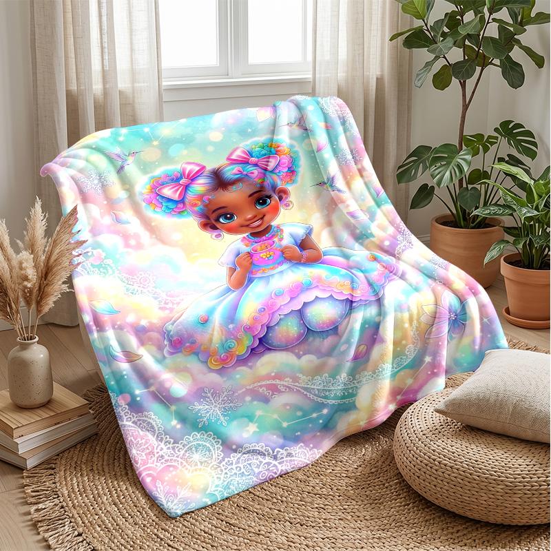 Fantasy Garden Journey Theme blanket Lightweight Warm Flannel Blanket Decorative Throw Blanket for Home Decoration