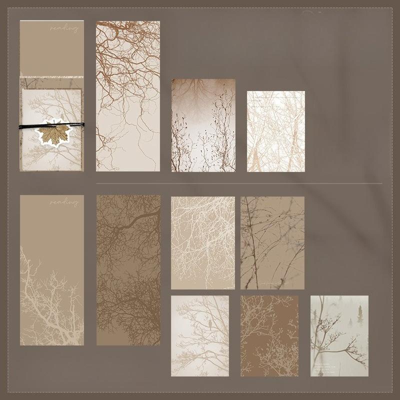 

1 шт. Блокнот двухматериальный бумага серия Qiansi Wanying литературный стиль простой блокнот DIY базовая декорация коллаж