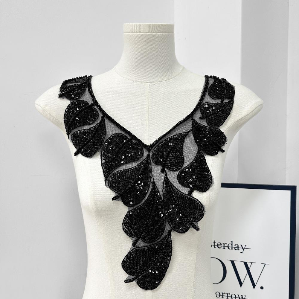 Fashion Polyester Fiber Sequin Dress Accessories Sequin Bead Bead Embroidery Dress Flower Dress Decoration Wedding Dresses