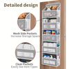 5-Layer Hanging Door Organizer - Large Capacity Storage Pockets for Wardrobe/Bathroom, Space Saving