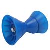 4 Inch Boat Roller Bow Stop with 1 2in Shaft Scratch Resistant PU Blue Trailer Roller Assembly for Yachts