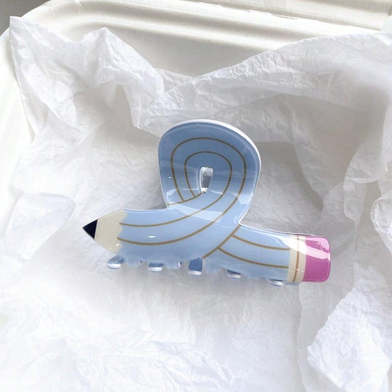 

1 шт. Большая 9 см/3,54 дюйма Персонализированная интересная заколка для волос в форме карандаша, Модный универсальный высококлассный элегантный аксессуар для волос Pencil