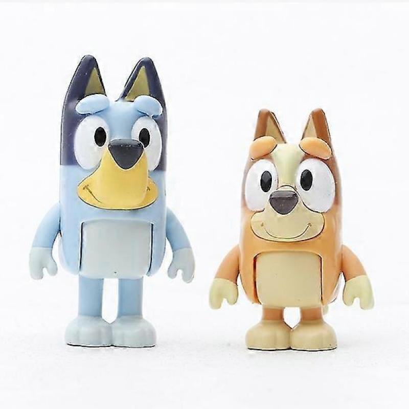 8dílná sada Bluey Hračky Anime Kloubové Pohyblivé Akční Figurky Model Dárky Figurky [HK] jedna velikost