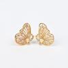 S925 Silver Needle Butterfly Zircon Earrings: Women's Fashion Stud Earrings