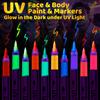 Luminous Body Painting Pen, Facial Pen, Washable Facial Pen, Festive Party Glow Pen,25ml