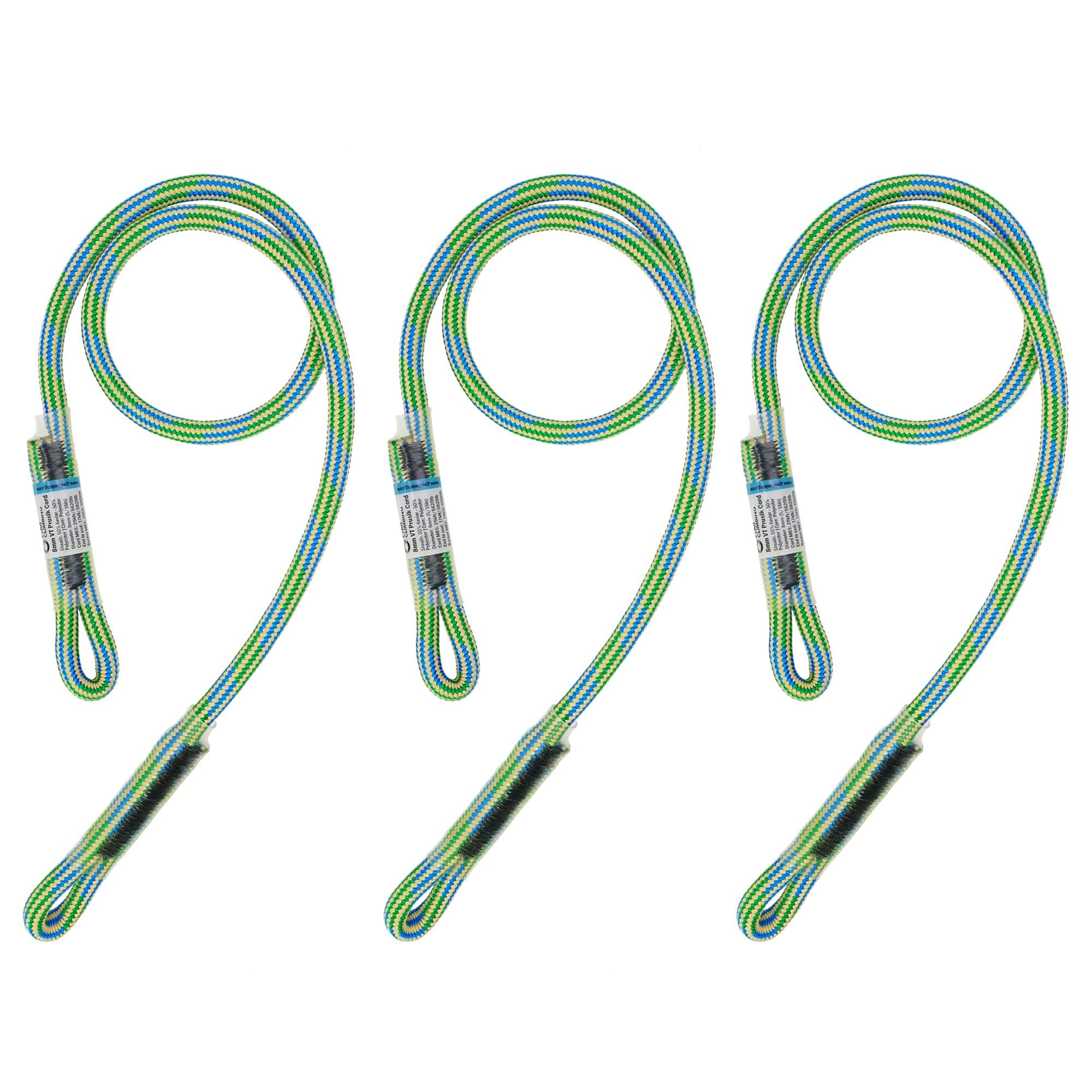 

GM CLIMBING 8 мм двухсторонний прусик-шнур I2I VT Прусик-петля термостойкий фрикционный шнур из кевлара и полиэфирного волокна 76 см Упаковка из 3 шт.