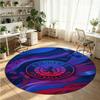 Rangers FC Printed Round Crystal Velvet Rug Soft Non Slip Floor Carpet For Bedroom Holiday Gift