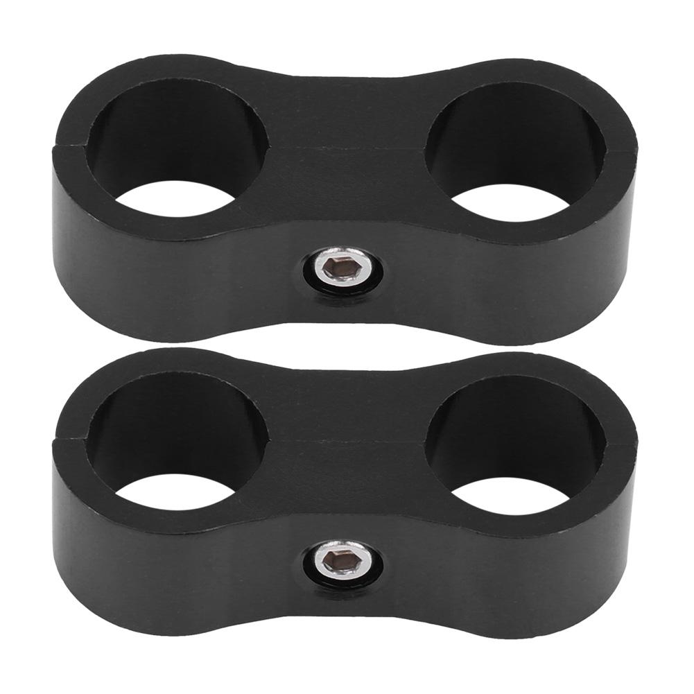 2Pcs AN6 Braided Hose Separator Clamp Fitting Adapter Bracket Universal