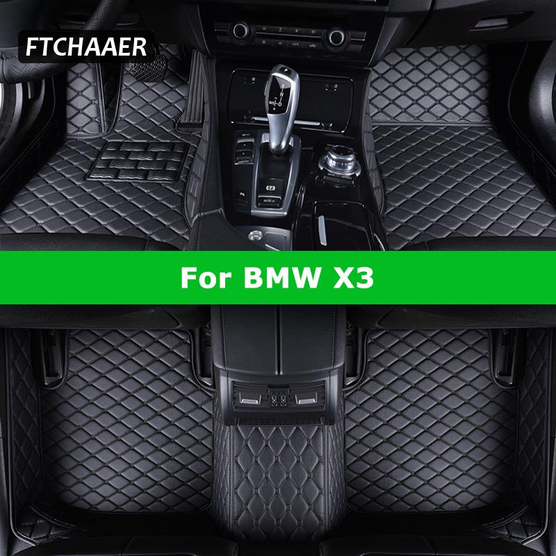 For BMW E87 FTCHAAER Custom Car Floor Mats For BMW X3 E83 F25 G01 F97 Auto Carpets Foot Coche Accessorie