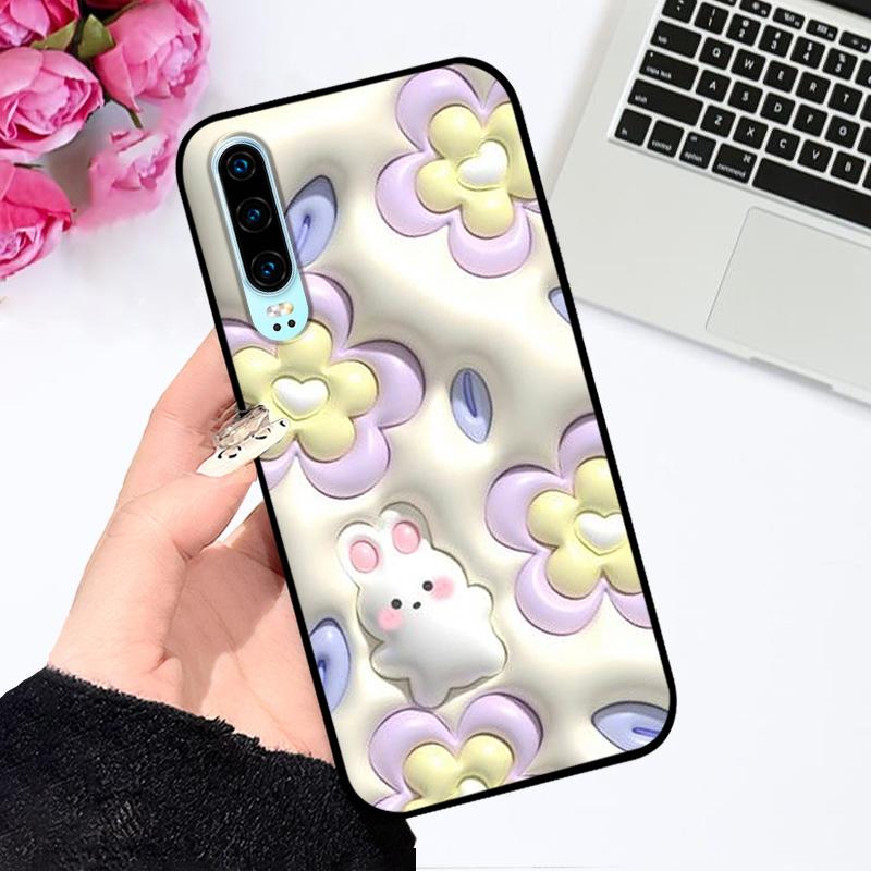 For Huawei P30 Pro Case P 30 Fashion Painted TPU Silicone Soft Phone Cover For Huawei P30 lite Coque Bumper Nova 4e Funda Capa